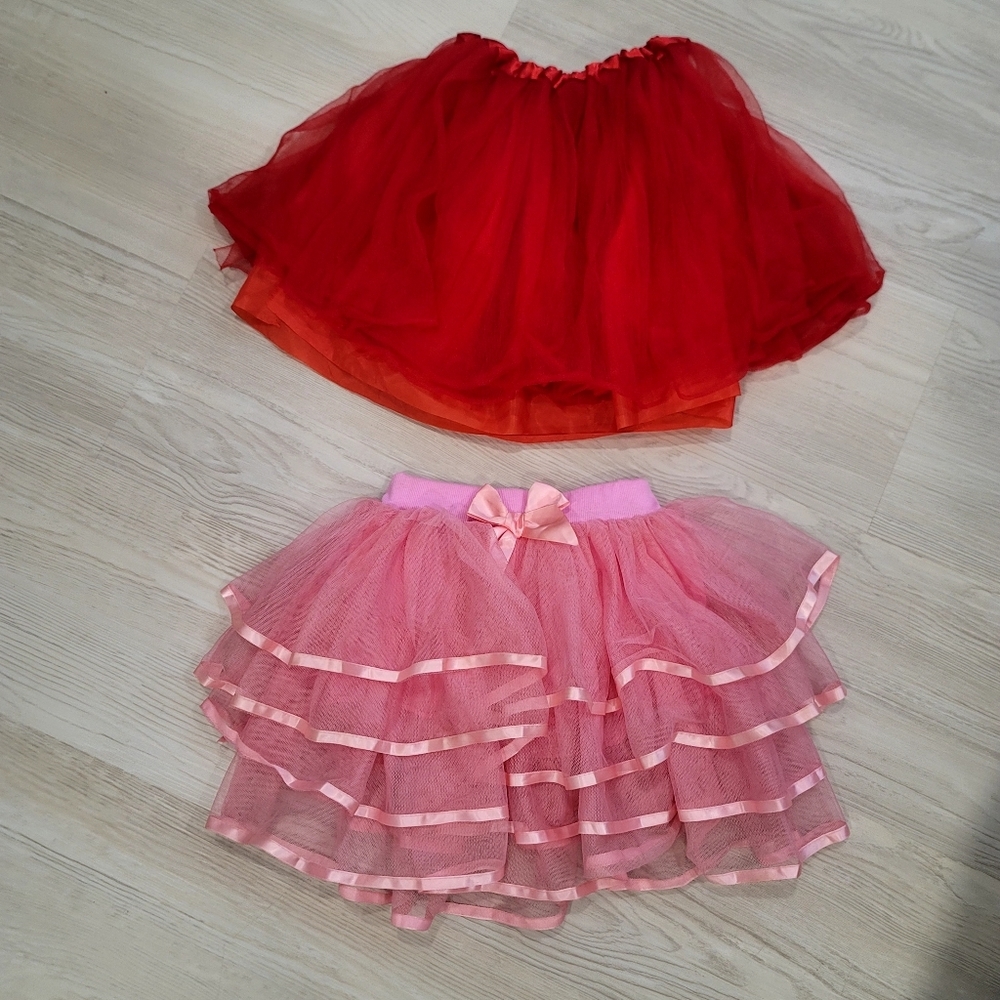 Set Of 2 Girls Tutu Skirts Size Small